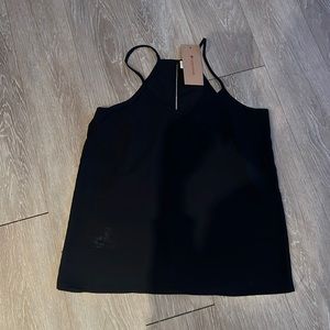 Anthropologie by Paper Crane Black Sleeveless Blouse